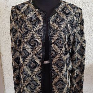 Papell Boutique eaded cocktail jacket
